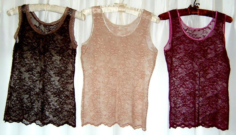 lacy undershirts