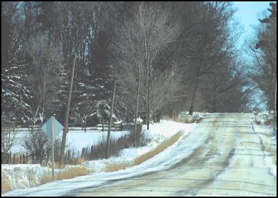 Country road - Watercolour effect