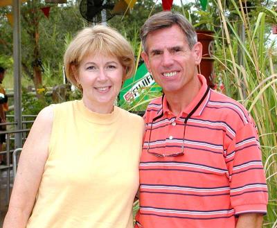 Enjoying a fun day at Busch Gardens.