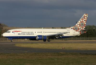 The last remaining BA Boeing 737 to wear the Crossing Borders World Image