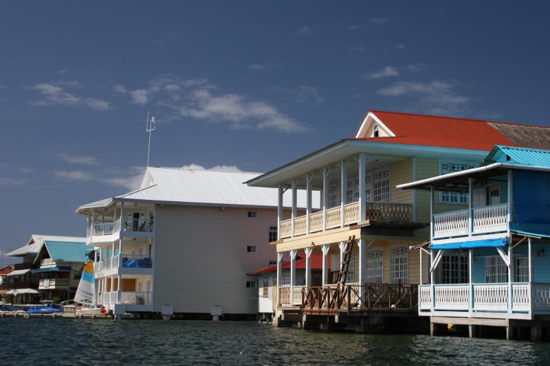 typical houses on Bocas del Toro - Isla Colon