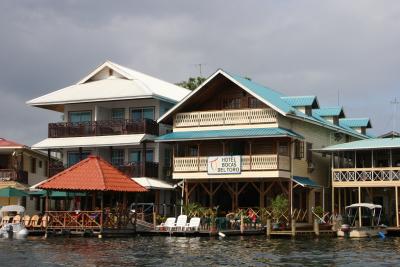 typical houses on Bocas del Toro - Isla Colon