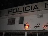 Police station at Xmas eve