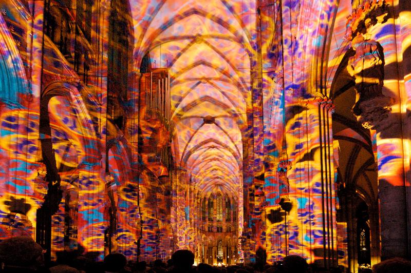 Light Performance in Cologne Cathedral