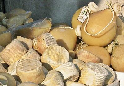 Cheese at the Market of Acciaroli