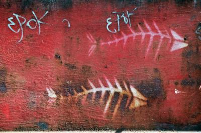 Graffito at South Wharf