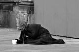 Beggar Woman at Cologne Cathedral