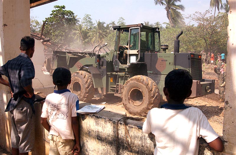 Gintota, Sri Lanka tsunami aftermath