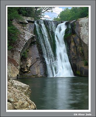 The Base of Elk River Falls