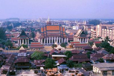 Bangkok Skyline - Wat Rajchanadda