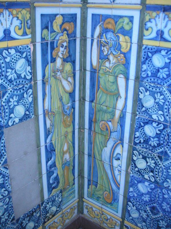 Tilework in the entrance