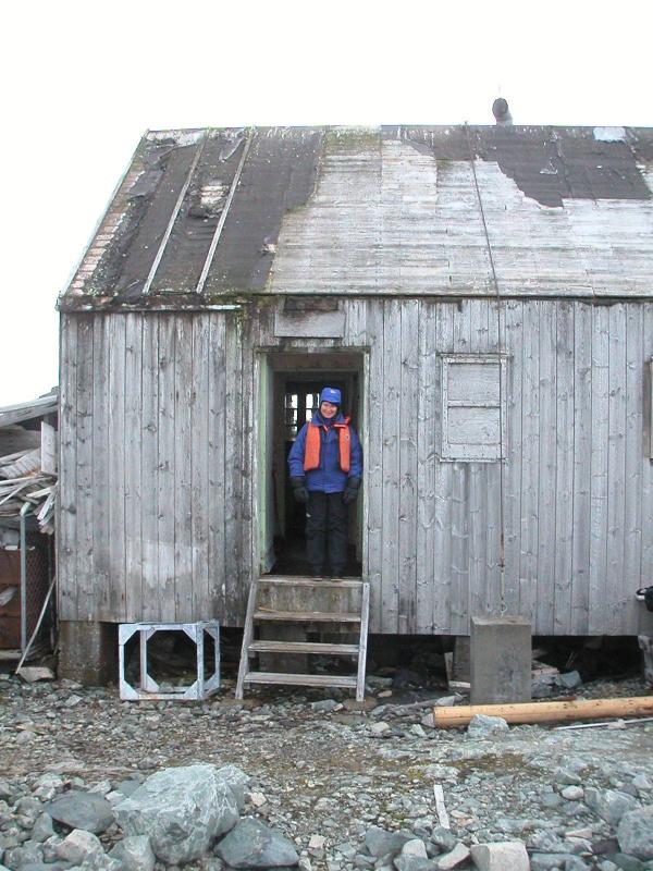Entrance to the hut