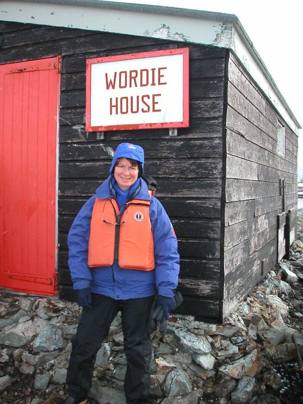 Jackie at Wordie House