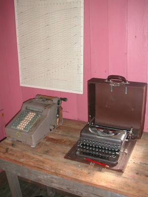 Calculator and typewriter