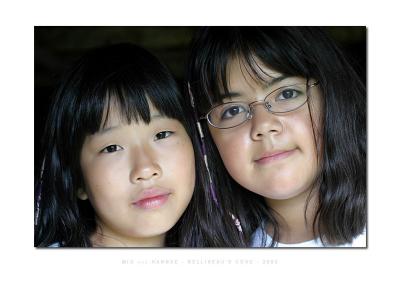 Mio and Hanae - St. Bernard - 2003