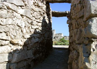 Mayan ruins entrance