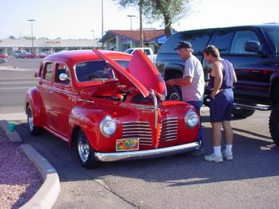 1940 Plymouth and Gary and Dave Bell