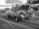 black & white Studebaker car