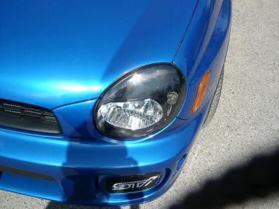 Big Silver Bug Eyes look way too benign. This dark eye lining creates an aggressive look.