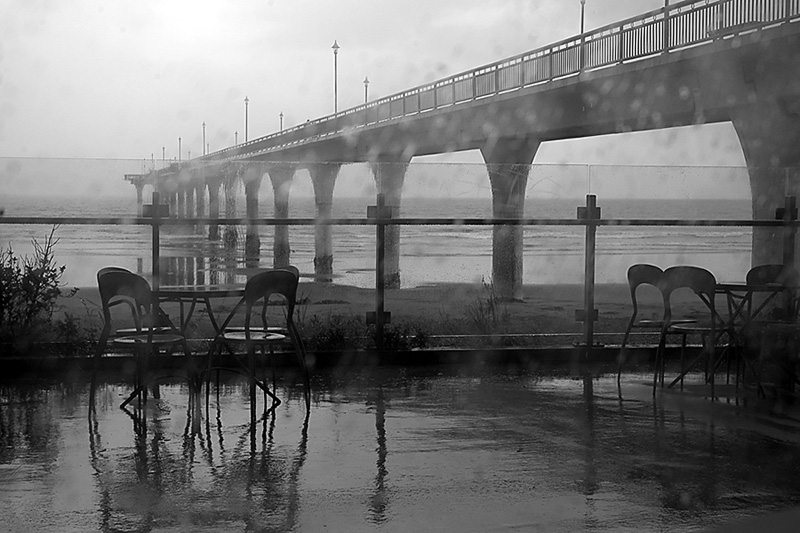 Christchurch Pier in the Rain