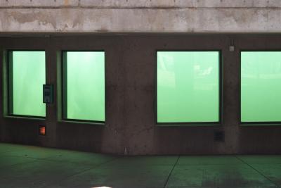Green Glowing Glass