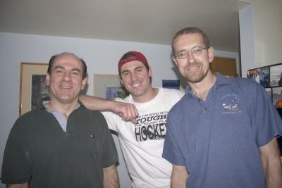 Mike Mello, Frank Kraljic, and Tom (Hockey Astronomers)