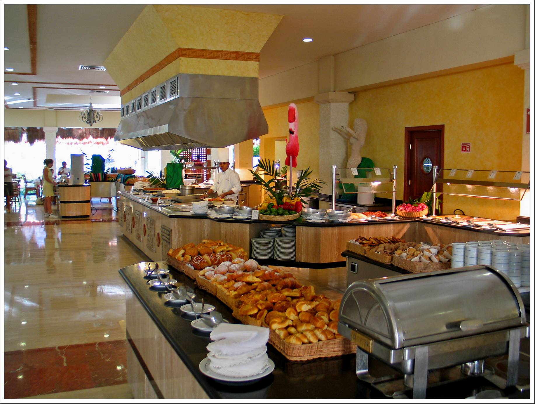 The Breakfast Buffet Area