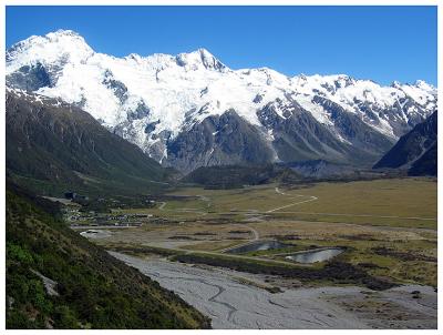 Mt. Cook Village from Red Arete