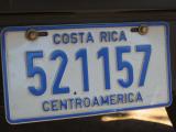 Costa Rica car tag