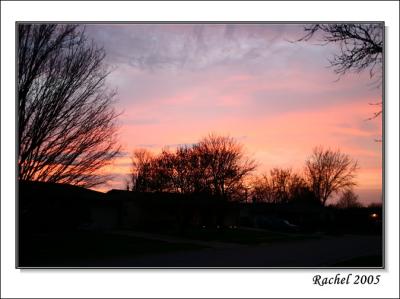 sunset near my home