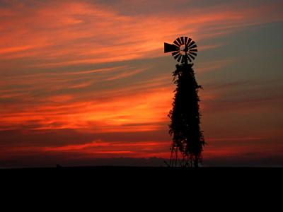 Windmill at Sunset