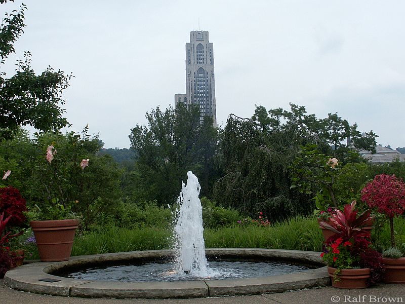 Cathedral of Learning from the Phipps public garden