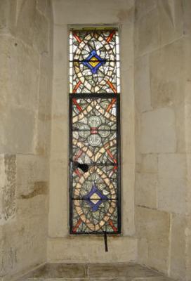 Stained glass in the chapel