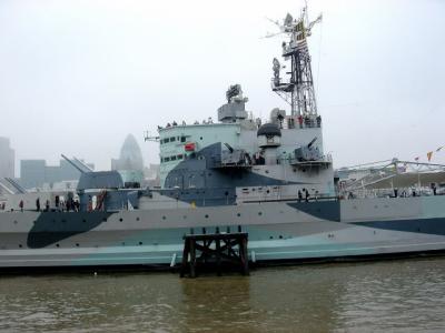 A third of the HMS Belfast