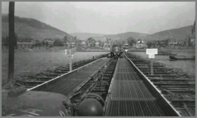 Pontoon Bridge - Rhine River, Remagen, Germany