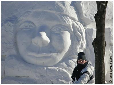 Sculpture sur neige / Snow Sculpture