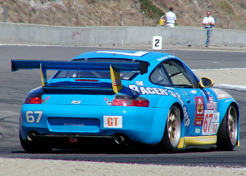 Porsche in the hairpin