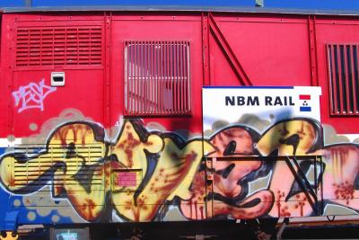 Graffiti on trainwagon