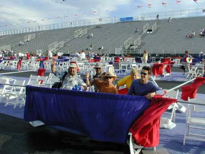 As you can see, we had box seats this year.
(after the races were over)