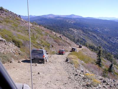 Another shot of the long road down.