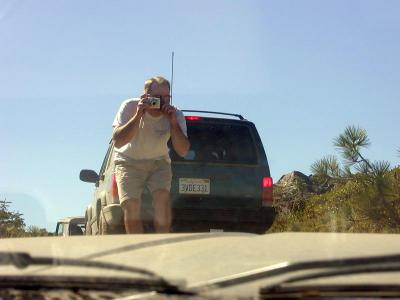 Approaching the top of Cisco Butte, we were photographed again.