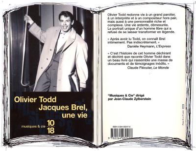 JACQUES BREL par OLIVIER TODD.