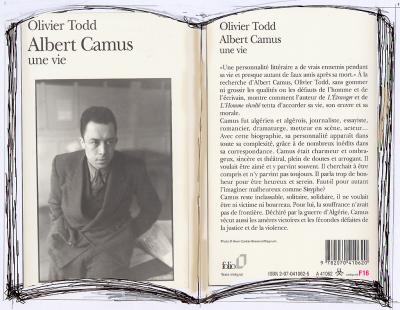 ALBERT CAMUS par OLIVIER TODD.