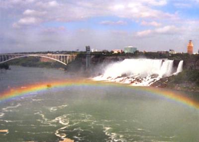 Rainbow and Rainbow Bridge ,Niagara Falls 2