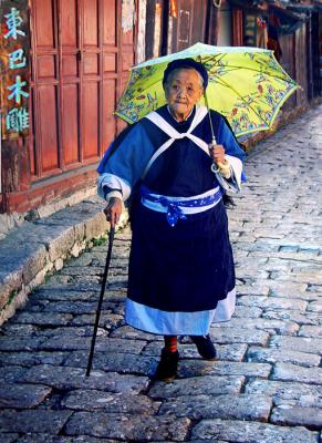 Naxi Minority gammer in Lijiang