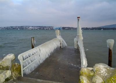 Walking on the lake-side