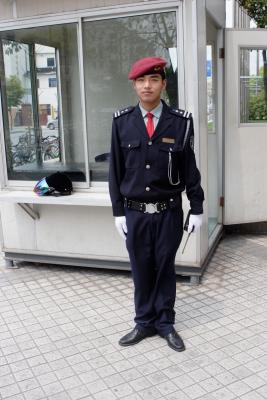 Guarding the Marriot, Hongqiao, Shanghai 2005