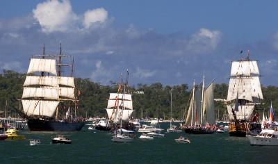 Tallship Fleet at Australia Day celebrations