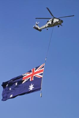 Amberly Airshow - Patriotic Chopper