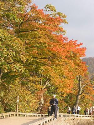 Walking along Towada Lake